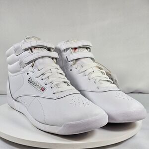 New Reebok Freestyle Hi Women White High Top Training Sneakers 2431 Size 10 NEW